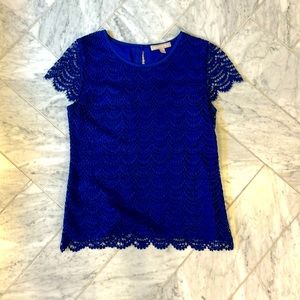 Banana Republic blue lace top